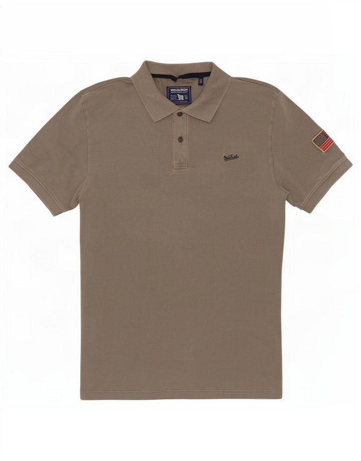 Woolrich Polo Homme Petit Gris Coton