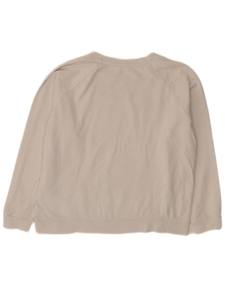 Levi's Sweat-shirt surdimensionné graphique pour femme UK 16 Large Blanc Coton