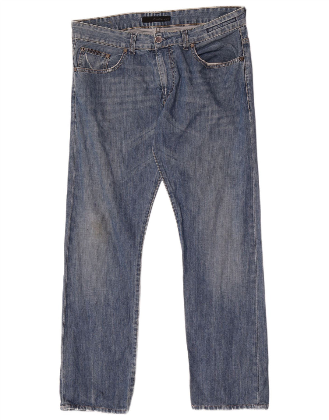 Calvin Klein Jean droit homme W32 L30 bleu coton