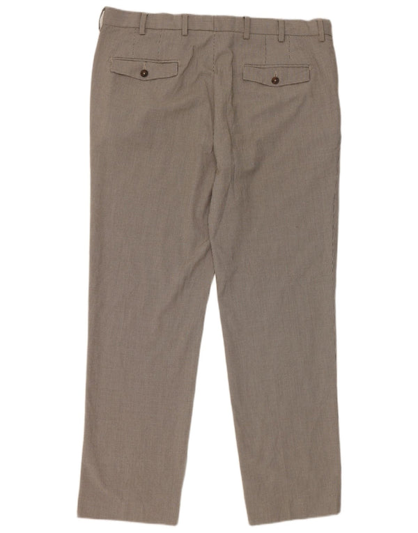 Marks & Spencer Pantalon de costume droit pour homme W38 L31 Gris pied-de-poule