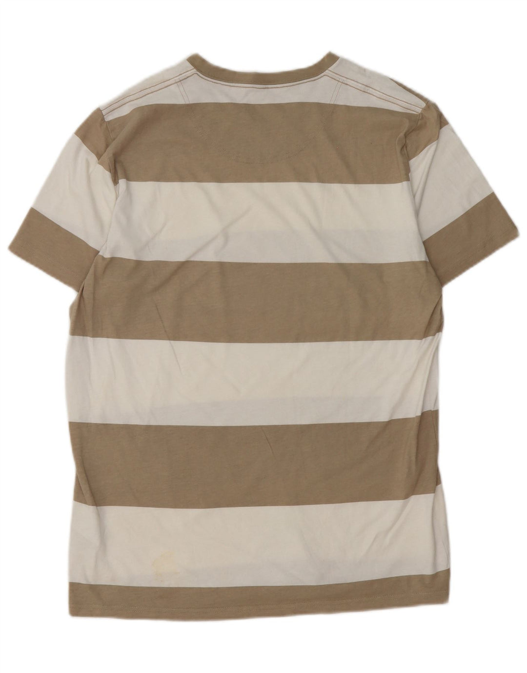 Hollister T-Shirt Homme Marron Moyen Rayé Coton