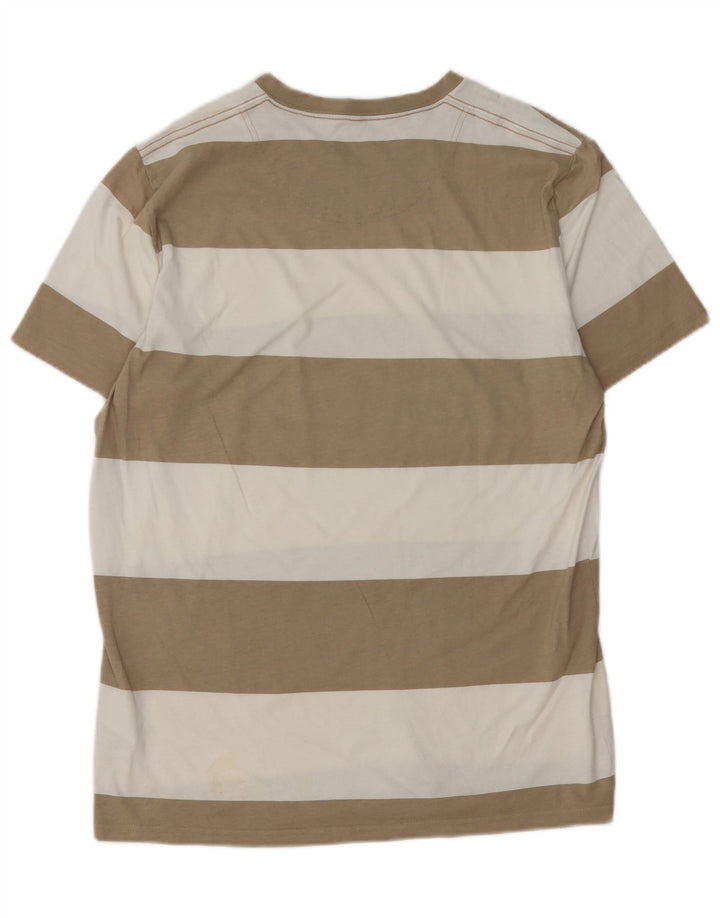 Hollister T-Shirt Homme Marron Moyen Rayé Coton
