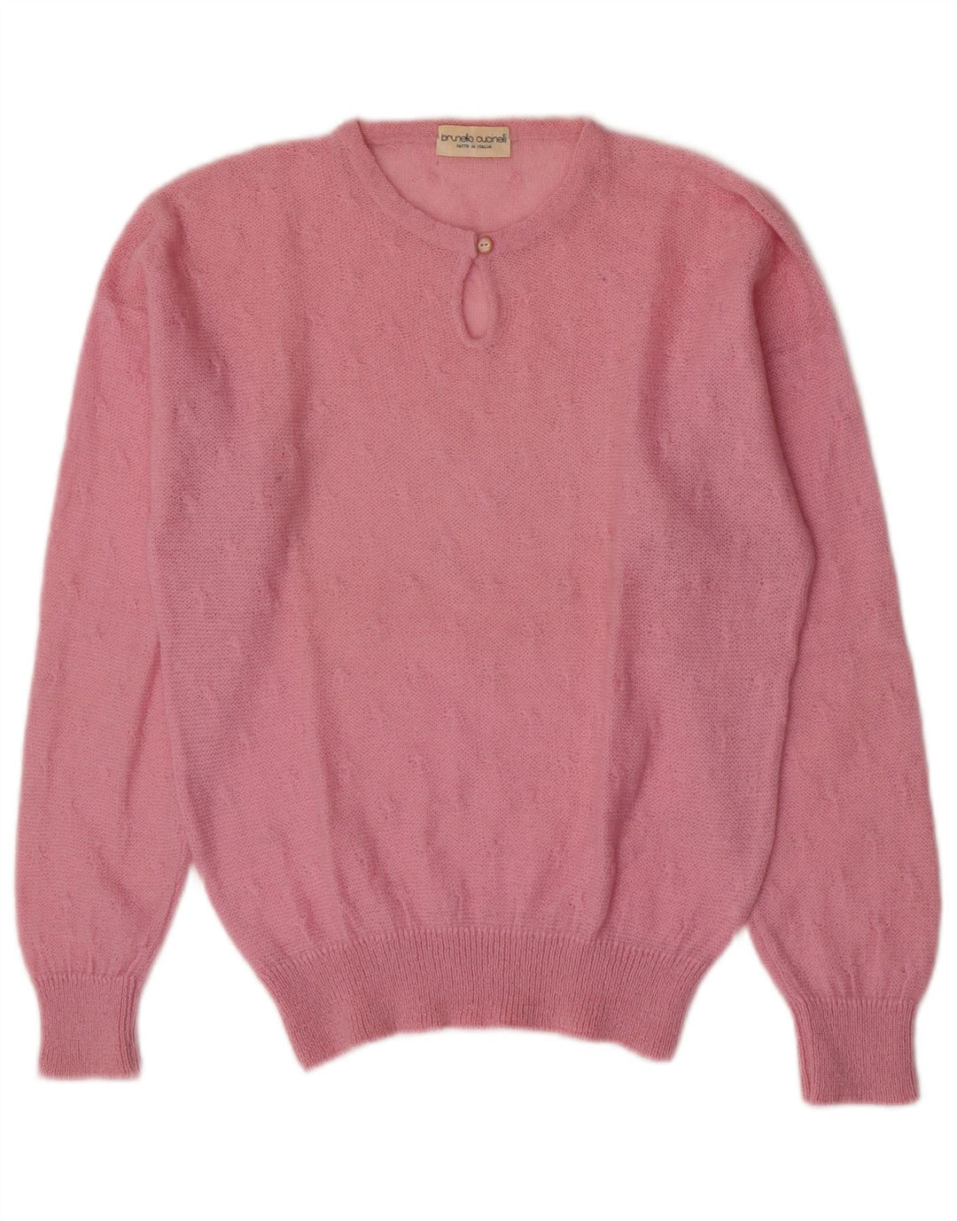 Brunello Cucinelli Pull ras du cou pour femme IT 46 Large Rose