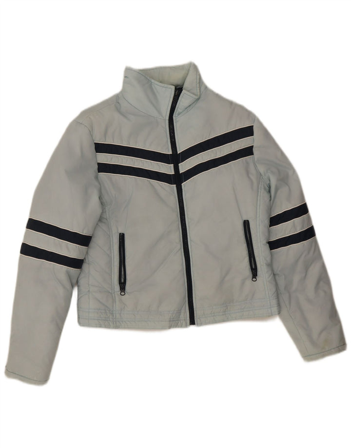 CLOCK HOUSE Veste matelassée pour femme UK 16 Grand Bleu Colorblock Polyester