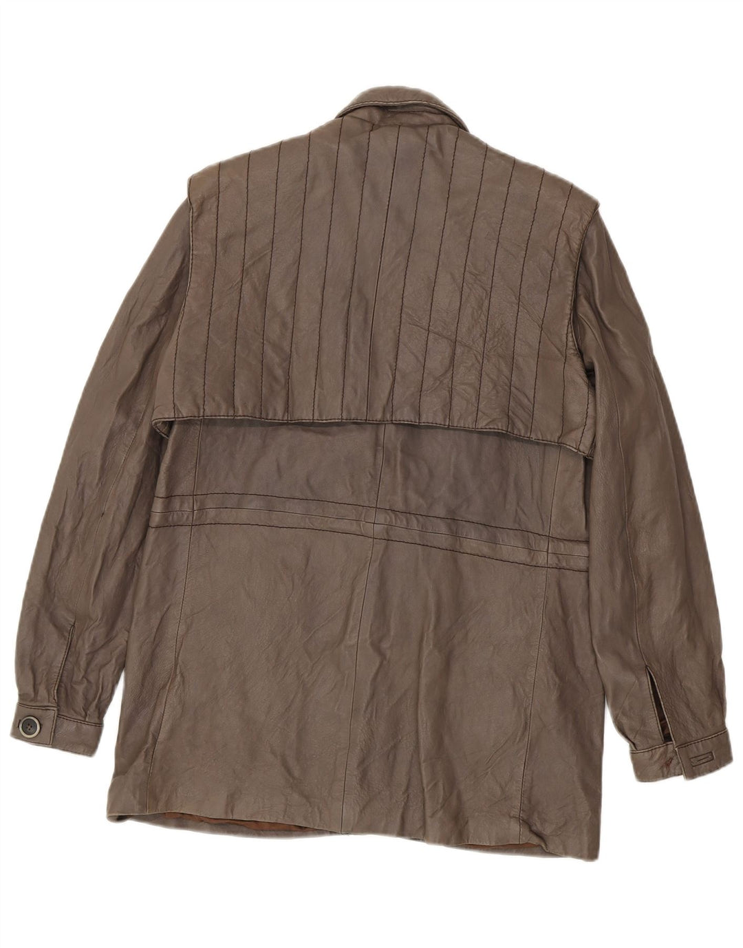veste en cuir femme vintage IT 48 XL Marron
