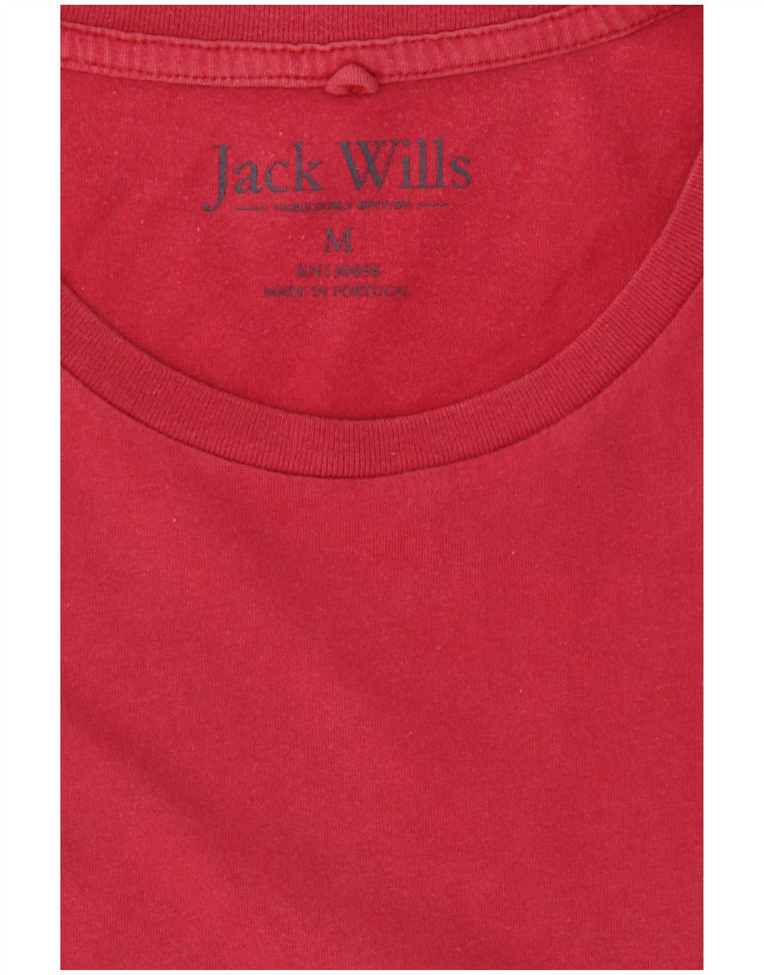 JACK WILLS T-Shirt Homme Rouge Moyen Coton