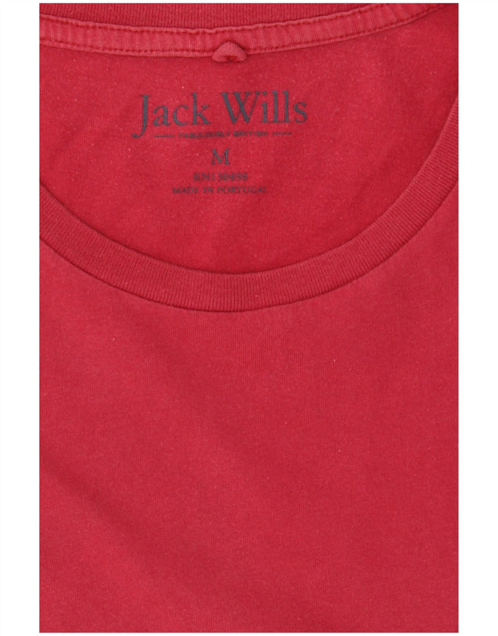 JACK WILLS T-Shirt Homme Rouge Moyen Coton