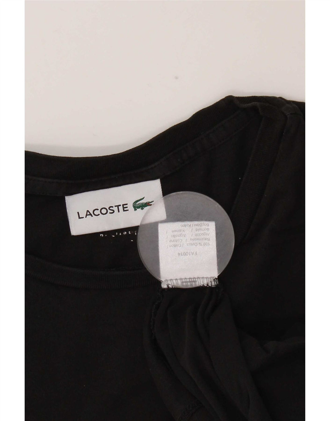 Lacoste T-Shirt Homme Noir Moyen Coton