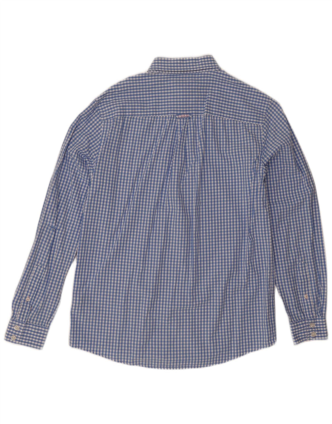 Crew Clothing Chemise coupe classique pour homme en coton vichy bleu petit