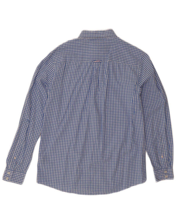 Crew Clothing Chemise coupe classique pour homme en coton vichy bleu petit