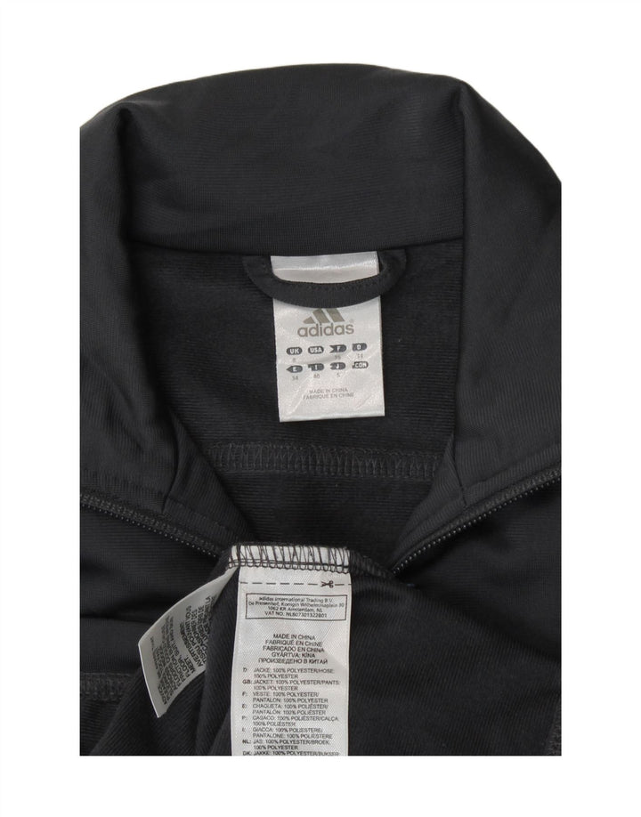 Adidas Veste de survêtement coupe régulière pour femme UK 8 Small Gris Polyester