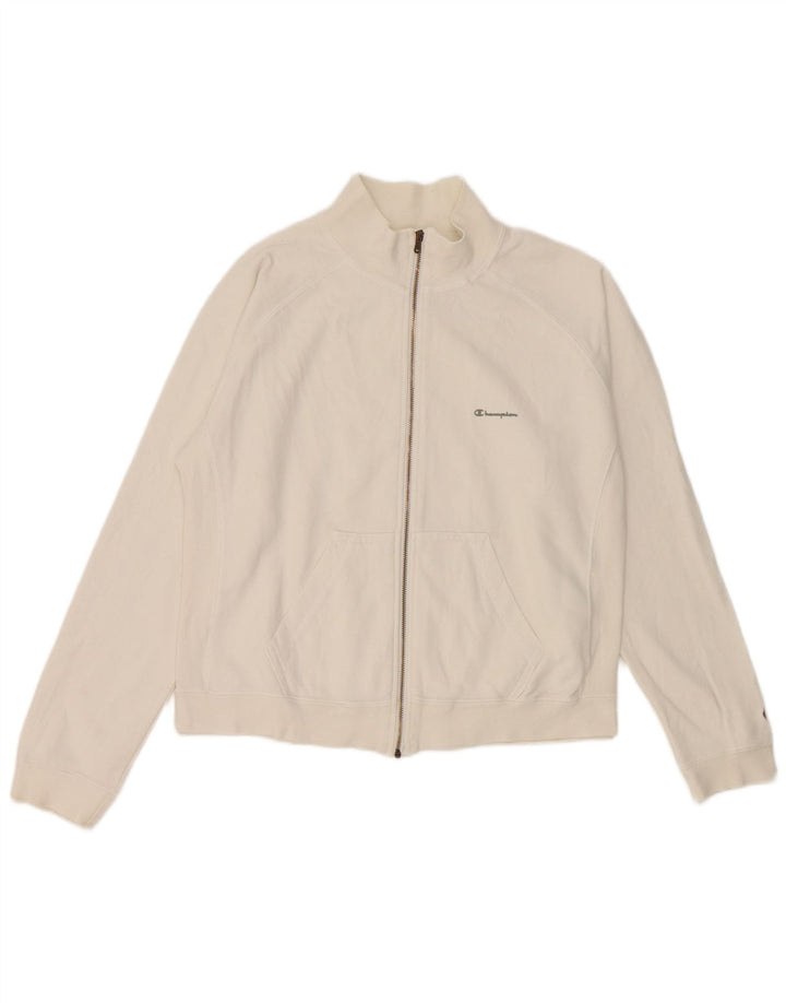 Champion Veste de survêtement pour femme UK 14 Medium Blanc Coton