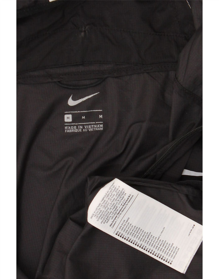 Nike Veste de survêtement à capuche pour femme UK 14 Medium Noir Nylon