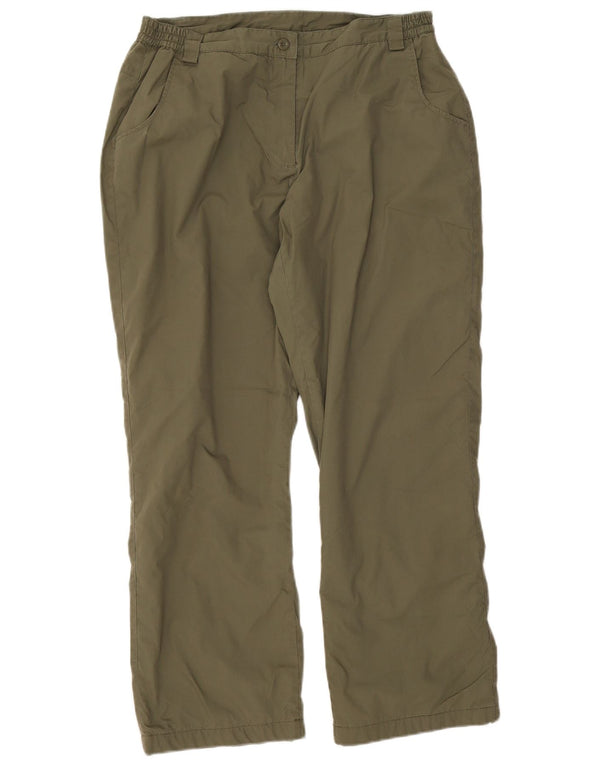 Mountain Warehouse Pantalon de randonnée pour femme UK 14 Large W32 L28 Kaki