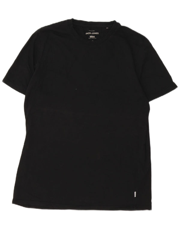 Jack & Jones T-Shirt Slim Fit Homme Noir XL Coton