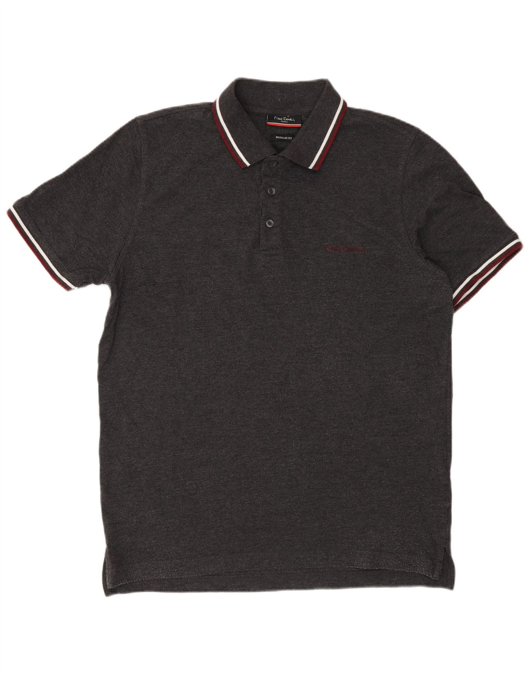Pierre Cardin Polo Regular Fit Homme Gris Moyen Coton Classique