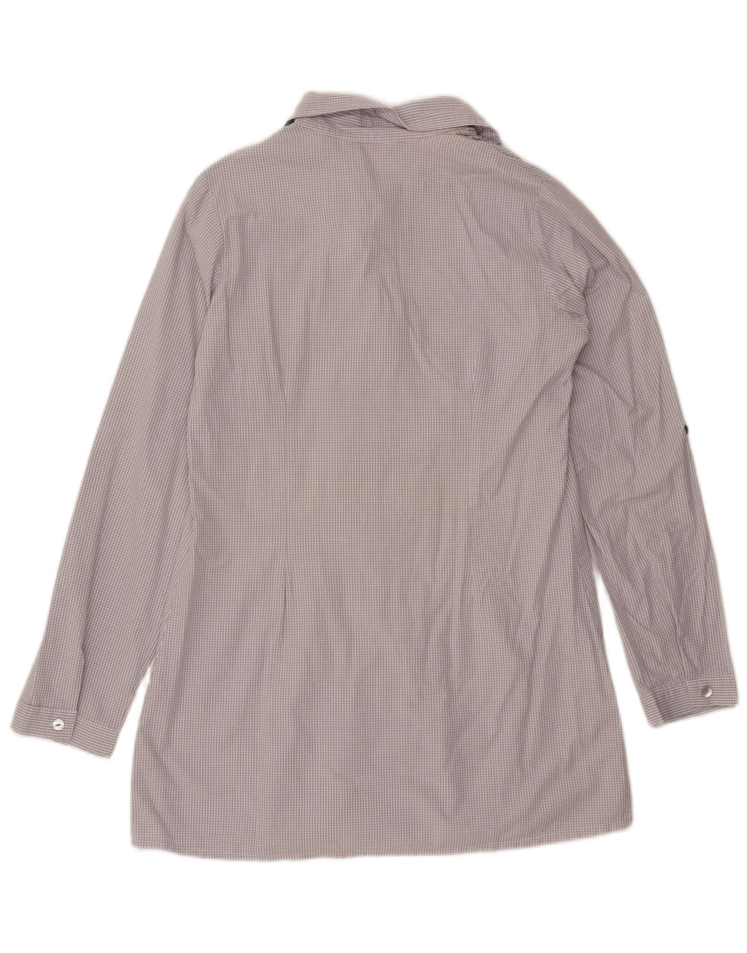 Carrera Chemisier long à volants sur le devant pour femme UK 18 XL Gris vichy