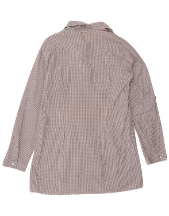 Carrera Chemisier long à volants sur le devant pour femme UK 18 XL Gris vichy