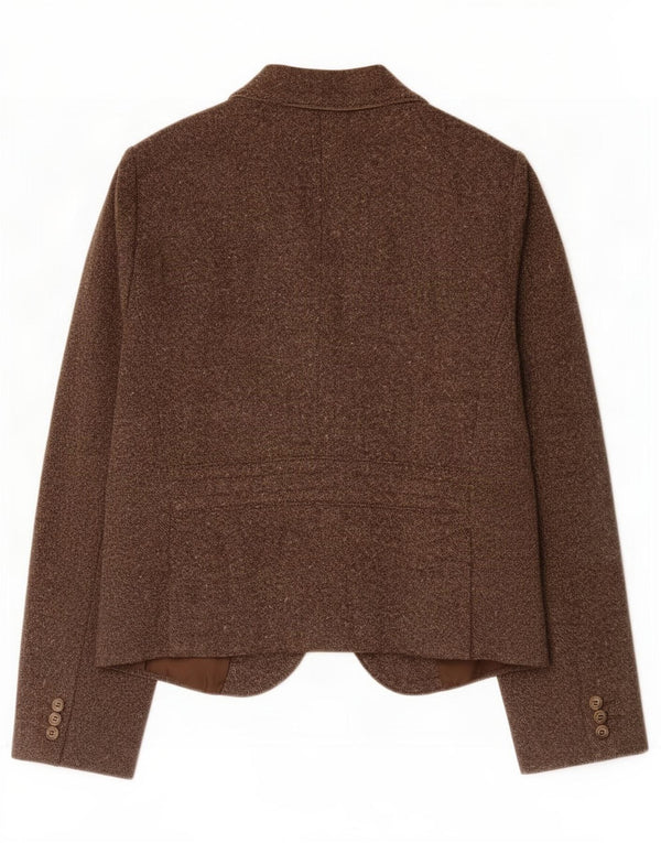Henry Cottons Veste blazer 1 bouton pour femme IT 44 Laine marron moyen