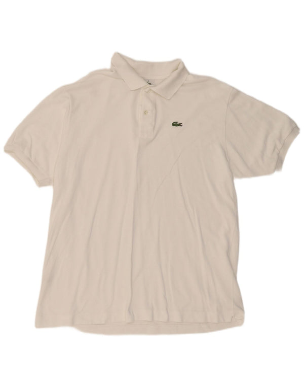 LACOSTE Polo Homme Taille 6 XL Coton Blanc