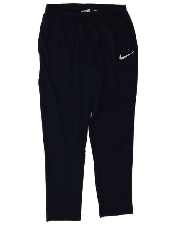 Nike Pantalon de survêtement Dri Fit pour femme UK 14 Large Bleu marine Polyester