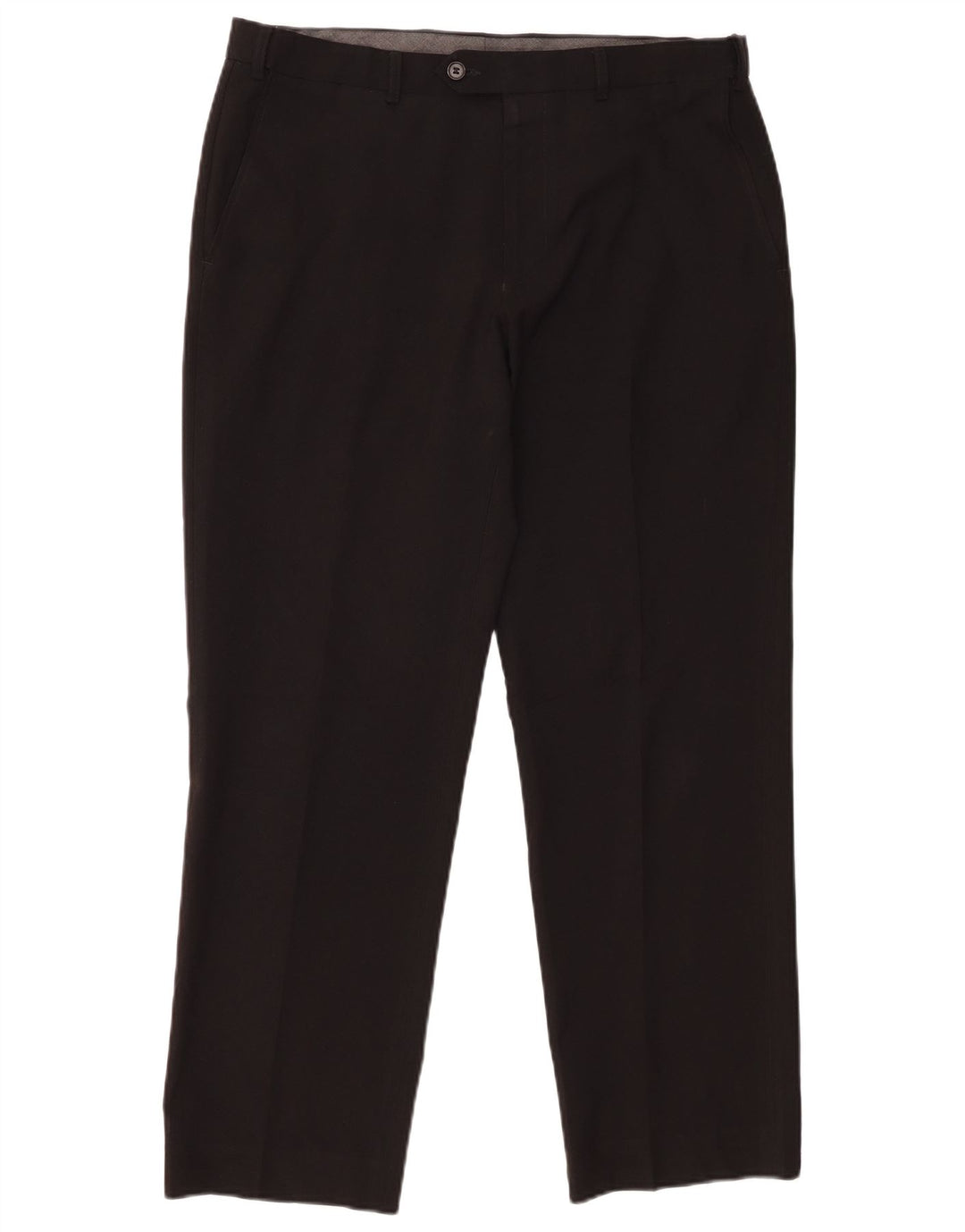 Marks & Spencer Pantalon de costume coupe classique pour homme W34 L27 Noir Polyester