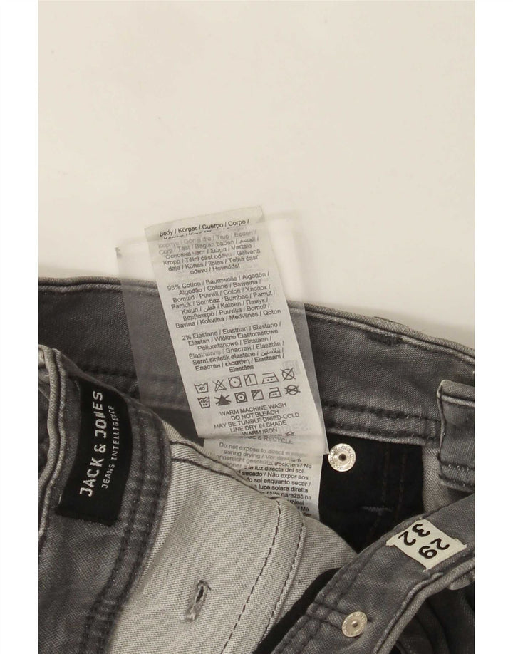 Jack & Jones Jean Slim W29 L32 Homme Gris Coton
