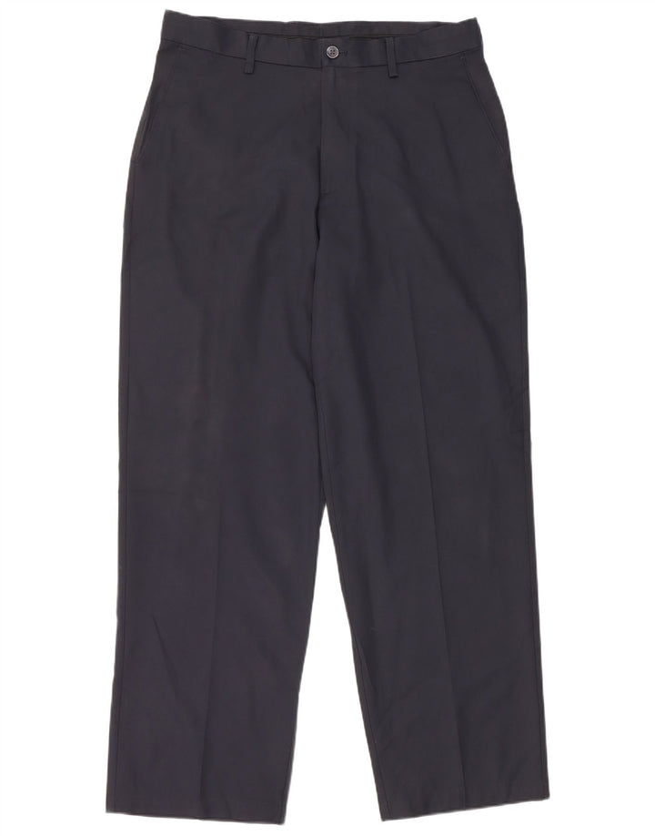 IZOD Pantalon Chino Droit Golf Homme W34 L32 Bleu Marine Polyester