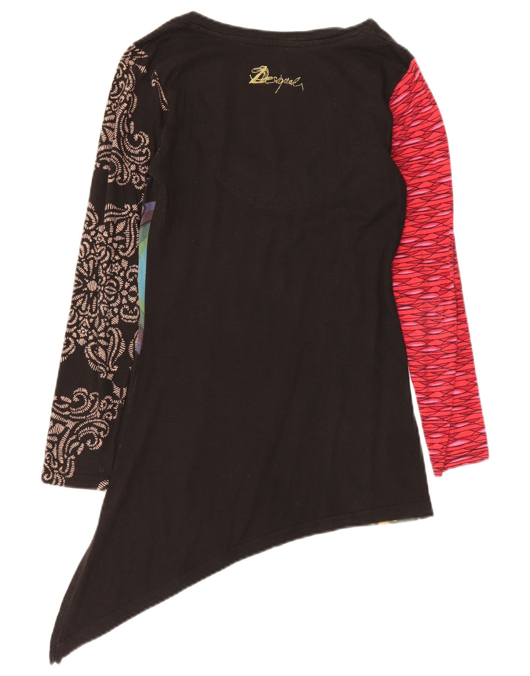 DESIGUAL Haut tunique graphique pour femme UK 10 Petit floral multicolore