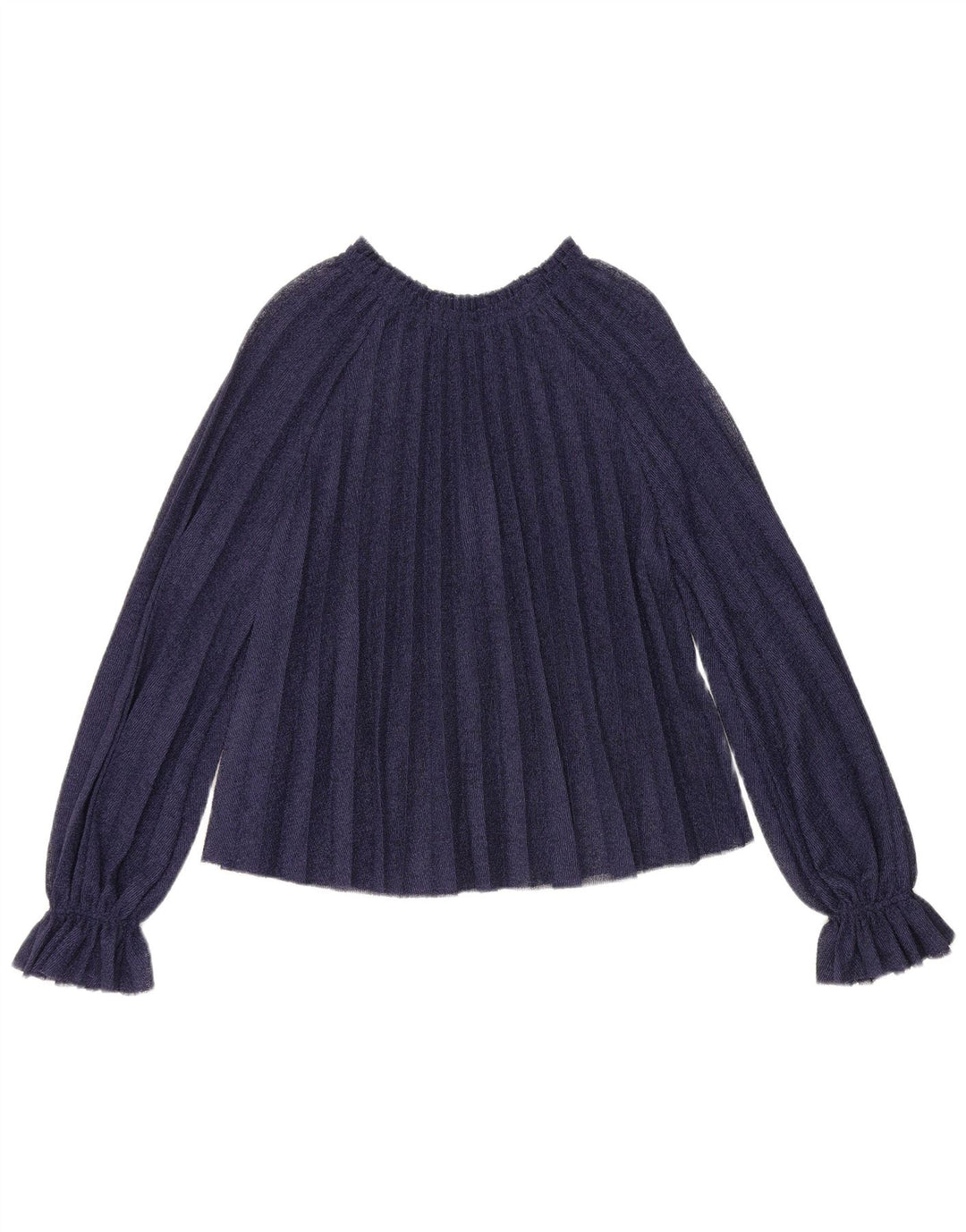 Zara Chemisier surdimensionné à manches longues pour femme UK 10 Petit Bleu marine