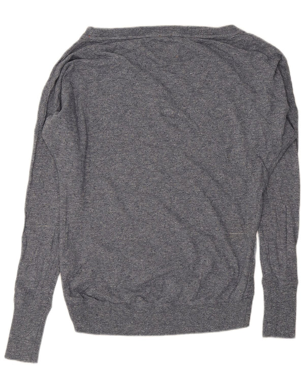 Superdry Sweat-shirt surdimensionné pour femme UK 6 XS Gris chiné en coton