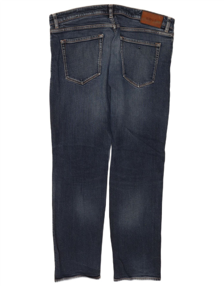 Hugo Boss Jean droit W36 L30 en coton bleu pour homme