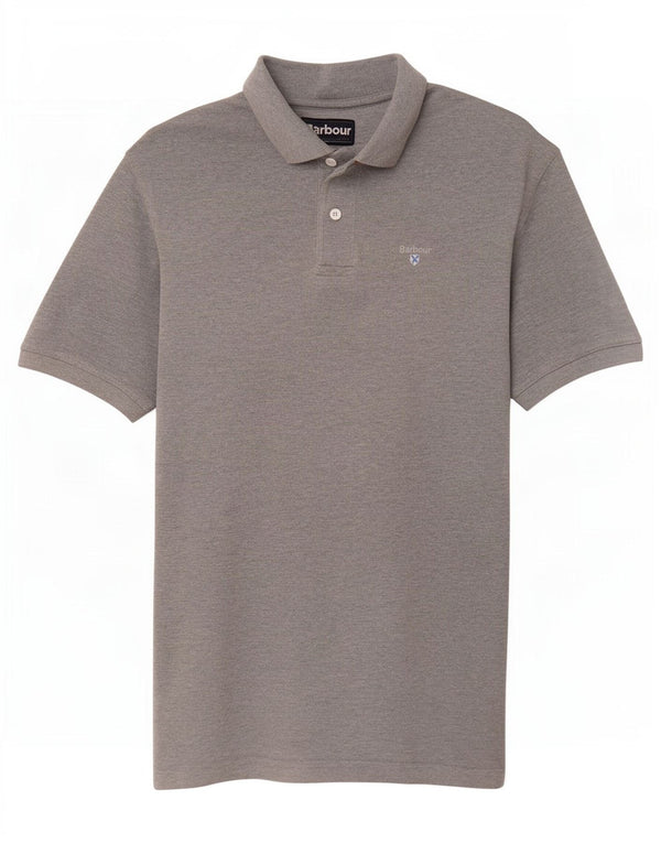 Barbour Polo Homme Grand Coton Gris