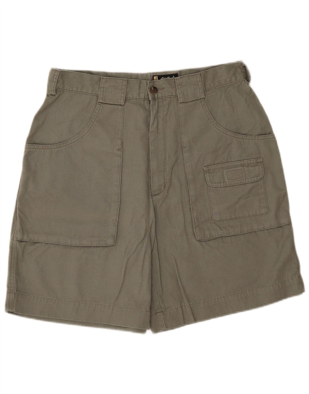 Eddie Bauer Short cargo pour femme US 12 Large W32 Coton kaki