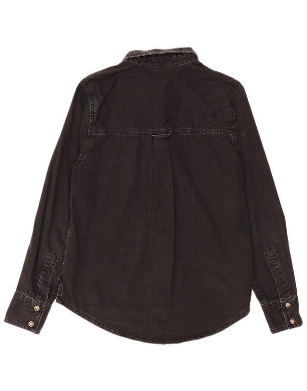 MARKS & SPENCER Chemise en jean pour femme UK 8 Small Noir Coton