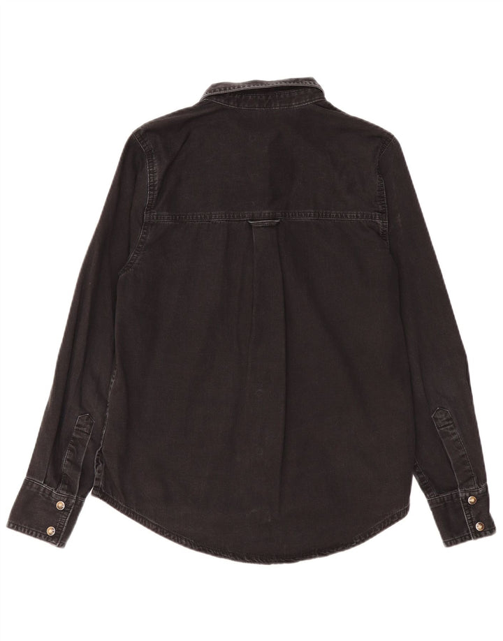 MARKS & SPENCER Chemise en jean pour femme UK 8 Small Noir Coton