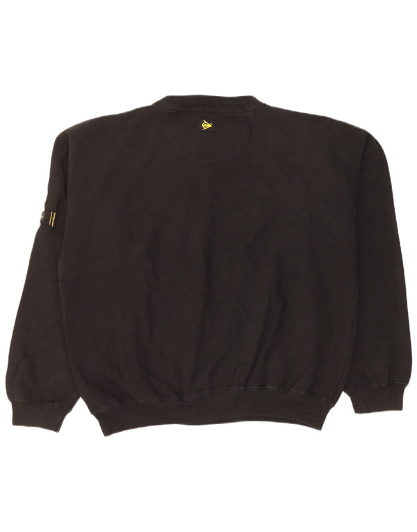 Dunlop Homme Graphic Sweatshirt Jumper XL Noir Coton