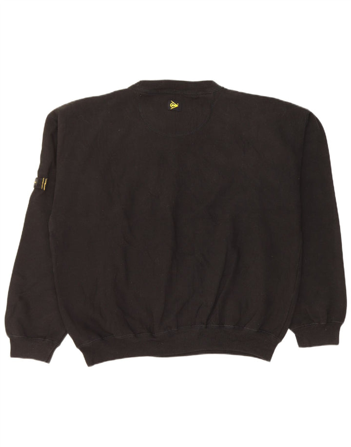 Dunlop Homme Graphic Sweatshirt Jumper XL Noir Coton