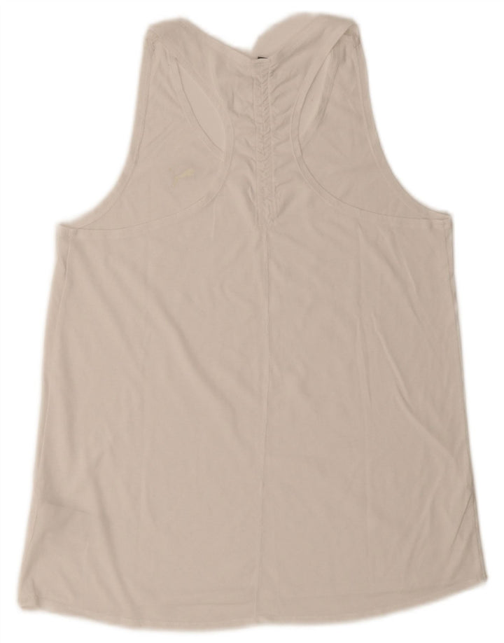 Puma Débardeur Femme UK 12 Medium Blanc Polyester