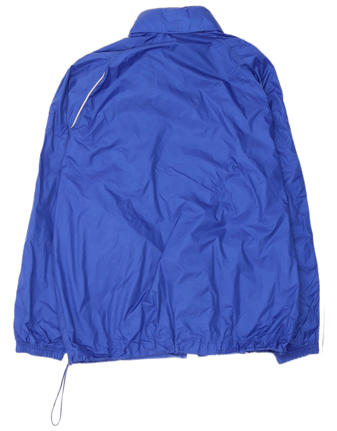 Adidas Veste de pluie à capuche pour homme UK 42 XL Bleu Polyamide