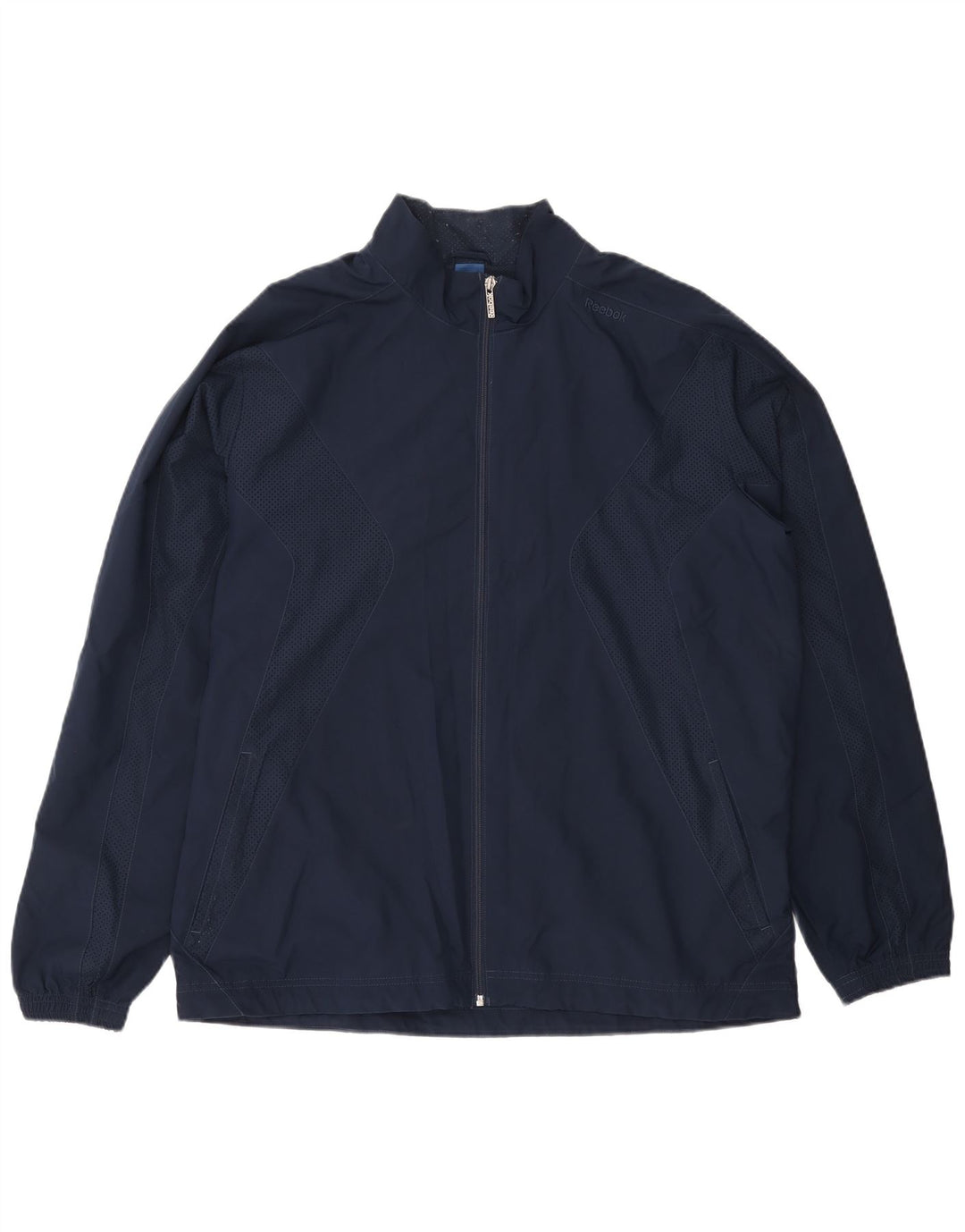 REEBOK Veste de Survêtement Homme XL Bleu Marine Polyester