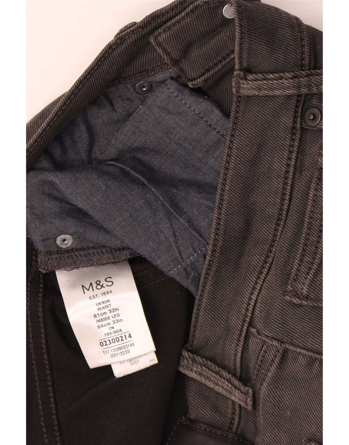 Marks & Spencer Jean Slim Femme W32 L33 Gris Coton
