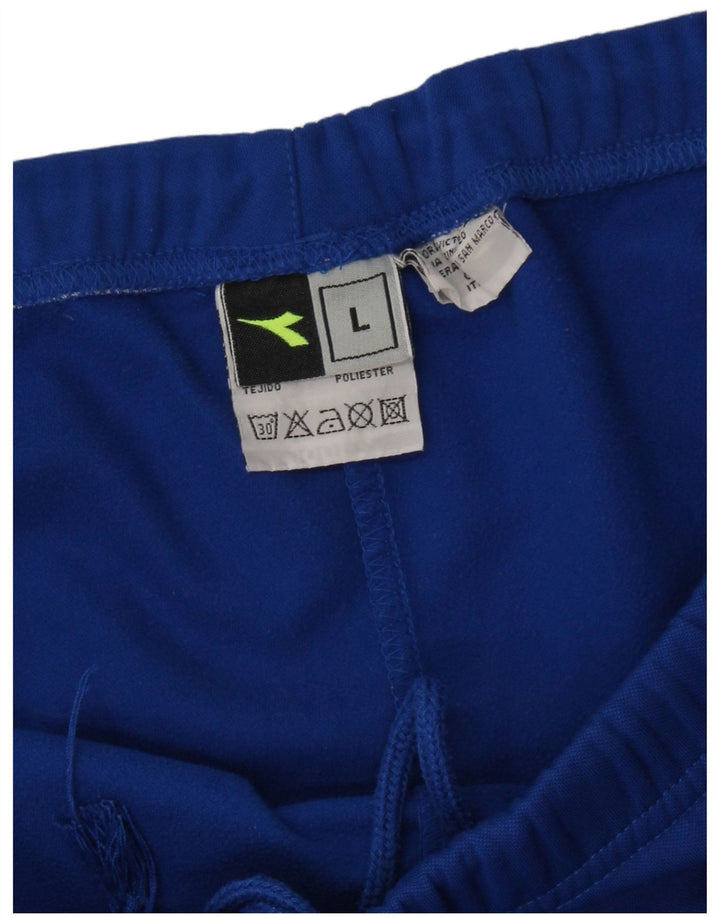 Diadora Pantalon De Survêtement Joggers Large Bleu Polyester Homme