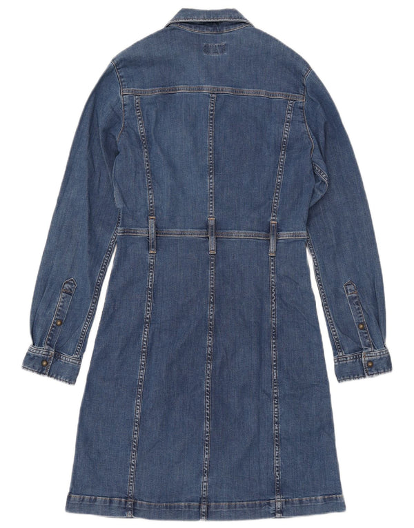 PEPE JEANS Robe en jean à manches longues pour femme UK 12 Bleu moyen Coton