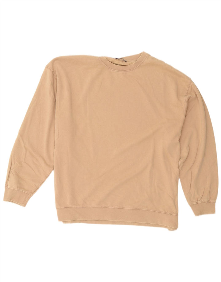 Zara Sweat-shirt surdimensionné pour femme UK 14 Large Beige