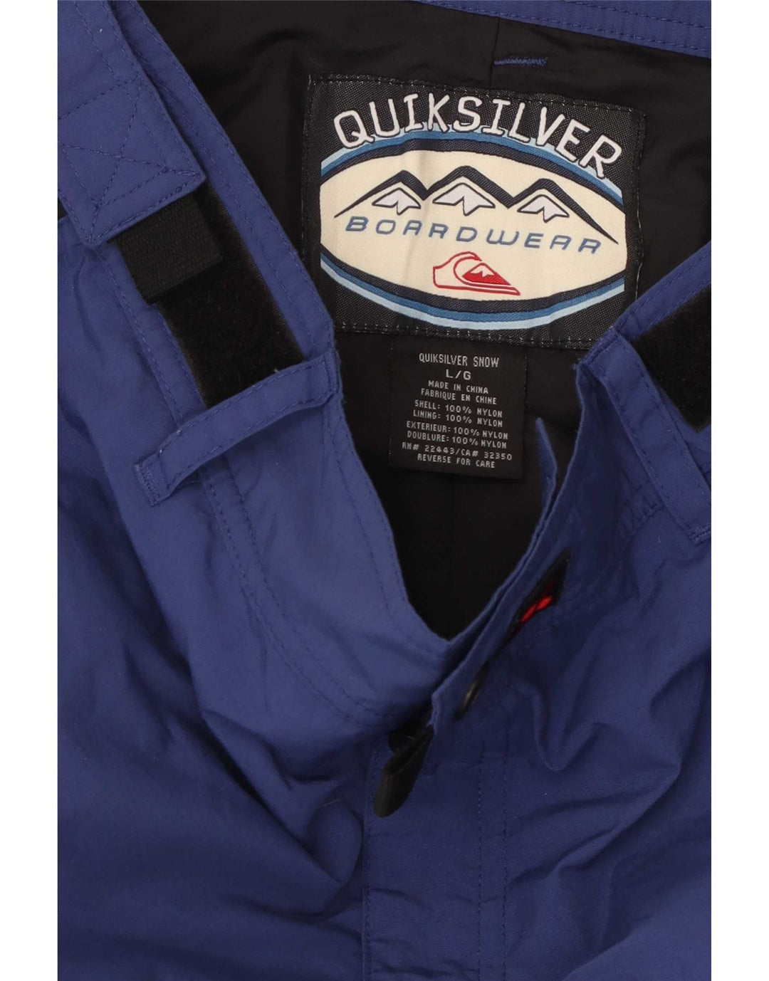 Quiksilver Pantalon de Ski Homme Large Bleu Nylon
