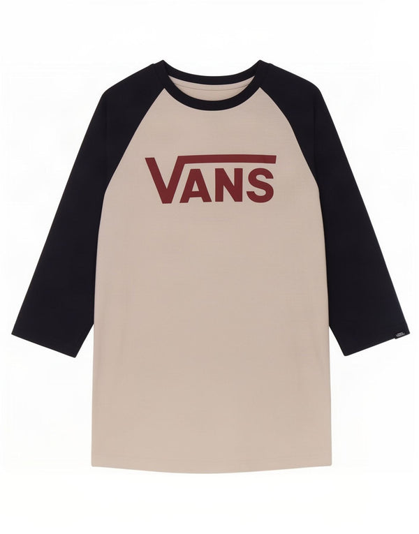 Vans Haut coupe slim à manches 3/4 en coton color block blanc moyen pour homme