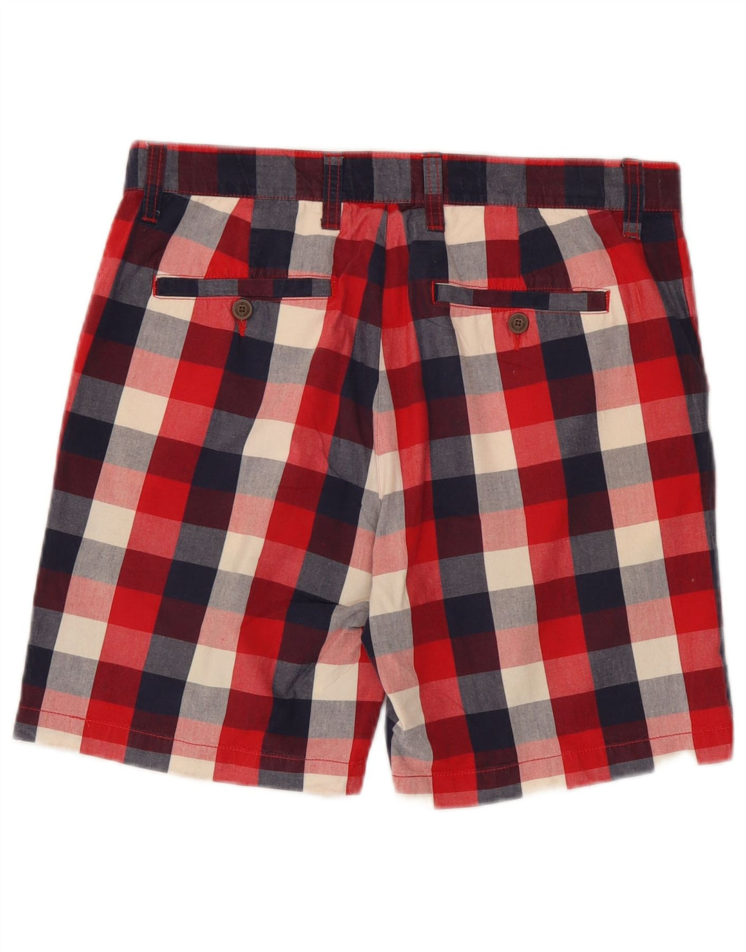 Zara Short Chino Homme EU 42 Large W32 Vichy Rouge