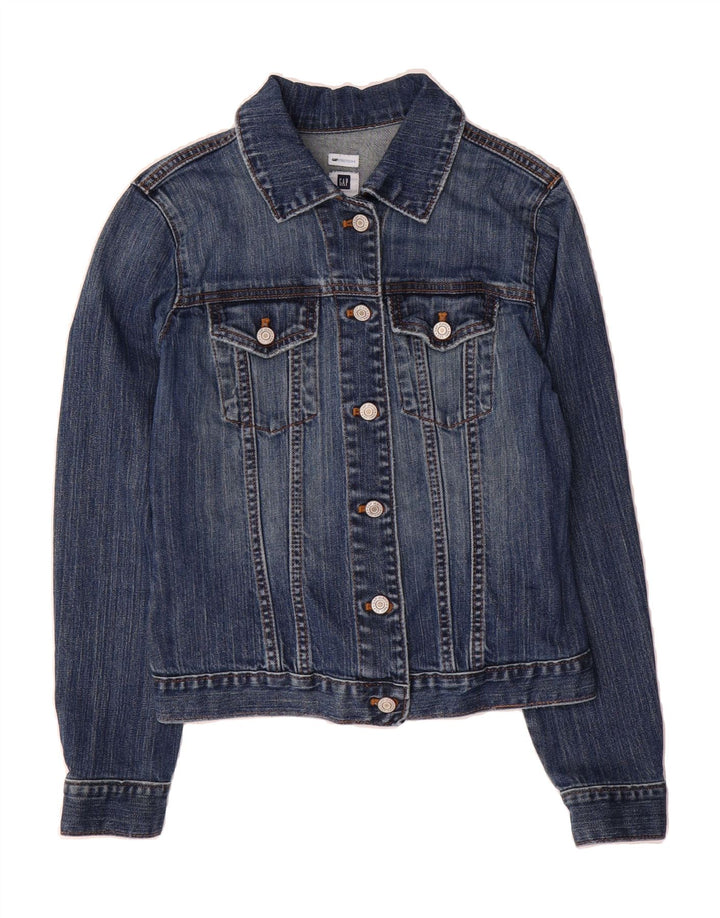 GAP Womens Denim Jacket UK 10 Small Blue Cotton Vintage Gap and Second-Hand Gap from Messina Hembry 
