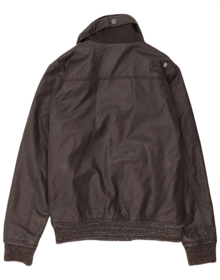 Superdry Veste coupe-vent bomber pour homme UK 38 Medium Noir Nylon